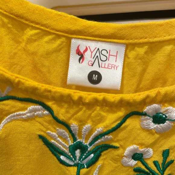 Yash gallery sleeveless embroidered top - Picture 2 of 4